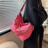 Large Capacity Bag New Fashion Texture Rhombic Chain Shoulder Bag Tote Bag main image 4