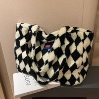 Bolso De Felpa De Cordero De Otoño E Invierno De Gran Capacidad, Nuevo Bolso De Hombro De Moda, Bolso De Mano Para Viajeros main image 4