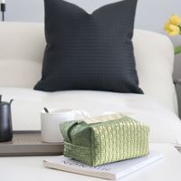 2021 Korean Pu Woven Pattern Tissue Box Pumping Box main image 1