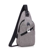 Chest Bag Male Korean Canvas Casual Bag Small Backpack Fashion Shoulder Bag Messenger Bag main image 6