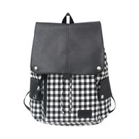 Korean Version Of Large-capacity Plaid Backpack Hip-hop Style Autumn And Winter Backpack Wholesale main image 6