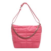 Large Capacity Bag New Fashion Texture Rhombic Chain Shoulder Bag Tote Bag sku image 4