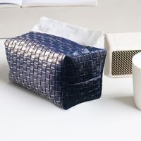 2021 Korean Pu Woven Pattern Tissue Box Pumping Box sku image 3