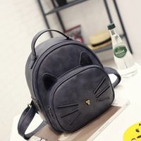 New Retro Mini Backpack Korean Version Pu Fashion College Style Cute Small Backpack sku image 4