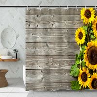 Sunflower Polyester Printed 180mm Width Squreshower Curtain main image 1