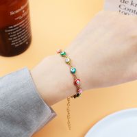 Fashion Eye Titanium Steel Inlaid Gold No Inlaid Bracelets main image 1