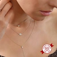 European And American Devil's Eye Necklace Fashion Trend Zircon Eye Pendant Clavicle Chain main image 3