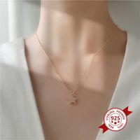Fashion Star Inlaid Zircon Necklace Simple Five-pointed Star Clavicle Chain main image 4