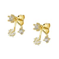 European And American Mini Zircon Five-pointed Star Earrings main image 1