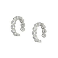Ins Niche Design Sense Simple Diamond-studded C-shaped Single Ear Bone Clip Copper Without Pierced Ears Jewelry main image 6