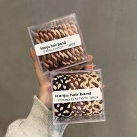 10 Twist Braids High Elasticity Durable Thick Rubber Band Korean Hair Rope Wholesale main image 6