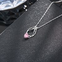 European And American Fashion Popular Heart Wing Inlaid Zircon Angel Wing Necklace main image 4