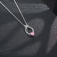 European And American Fashion Popular Heart Wing Inlaid Zircon Angel Wing Necklace main image 6