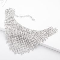 European And American Exaggerated Short Diamond Claw Chain Welding Choker Clavicle Necklace main image 4