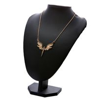 Europe And America Creative Rhinestone Angel Wings Guardian Necklace Clavicle Chain main image 4