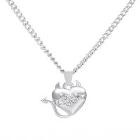 Cross-border New Hip-hop Punk Heart Necklace Europe And America Creative Cartoon Necklace main image 1