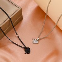 Cross-border New Hip-hop Punk Heart Necklace Europe And America Creative Cartoon Necklace main image 3