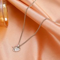 Cross-border New Hip-hop Punk Heart Necklace Europe And America Creative Cartoon Necklace main image 5