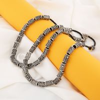 Rune Retro Exquisite Engraving Bead Necklace Sweater Chain main image 6