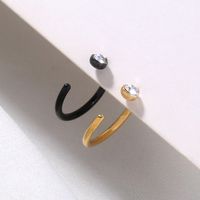 C-shaped Stainless Steel Rhinestone Nose Ring Diamond Nose Nail Fake Nose Ring Jewelry main image 3
