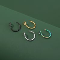 Personality Stainless Steel Fake Nose Nail Nose Hook Set Classic Non-perforated Jewelry Nose Ring main image 3