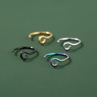 Personality Stainless Steel Fake Nose Nail Nose Hook Set Classic Non-perforated Jewelry Nose Ring main image 4