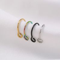 Personality Stainless Steel Fake Nose Nail Nose Hook Set Classic Non-perforated Jewelry Nose Ring main image 6