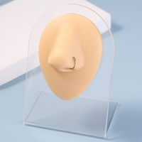 Punk Stainless Steel Fake Nose Ring Classic Couples Without Piercing Personality Jewelry Wholesale main image 1