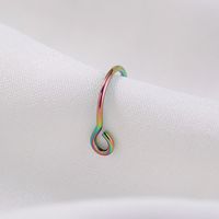 Punk Stainless Steel Fake Nose Ring Classic Couples Without Piercing Personality Jewelry Wholesale main image 5