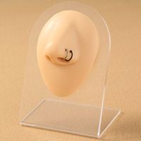 Fashion Titanium Steel Nose Decoration Fake Nose Ring C-shaped Nose Nail Piercing Personality New Stainless Steel Nose Ring main image 1