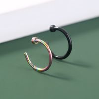 Fashion Titanium Steel Nose Decoration Fake Nose Ring C-shaped Nose Nail Piercing Personality New Stainless Steel Nose Ring main image 5