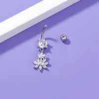 Simple Personality New Belly Button Ring Niche Creative Zircon Umbilical Button Umbilical Ring Piercing Jewelry main image 5