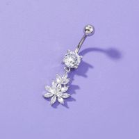 Simple Personality New Belly Button Ring Niche Creative Zircon Umbilical Button Umbilical Ring Piercing Jewelry main image 6