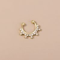 Crown Crystal Diamond Nose Ring Nasal Bone Nail Personality Nasal Nail Nose Ornaments main image 6