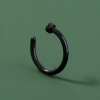 Fashion New Personality Exaggerated Stainless Steel False Nose Ring C-shaped Nose Nail Jewelry main image 1