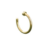 Fashion New Personality Exaggerated Stainless Steel False Nose Ring C-shaped Nose Nail Jewelry main image 3