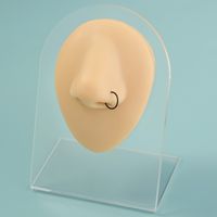 Stainless Steel O-shaped Closed Circle Piercing Nose Ring Jewelry main image 3