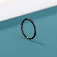 Stainless Steel O-shaped Closed Circle Piercing Nose Ring Jewelry main image 6