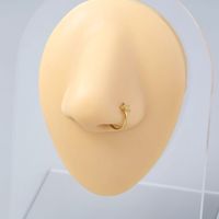 Fashion Golden Five-pointed Star Non-fading Stainless Steel Nose Nail Nose Ornaments Female main image 4