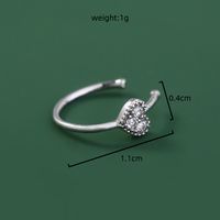 Personality Trend Nose Studs Micro-studded Piercing False Nose Ring Crown Nose Clip Zircon Accessories main image 4