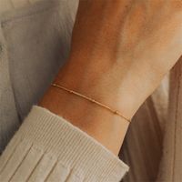 U Shape Stainless Steel 14K Gold Plated No Inlaid Bracelets In Bulk main image 5