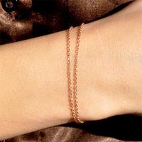 Fashion U Shape Stainless Steel 14K Gold Plated No Inlaid Bracelets In Bulk main image 5