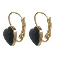Korean Heart-shape Earrings Copper Clip Dripping Earrings main image 6