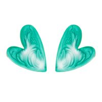 Mode Legierung Tropfen Öl Herzförmige Ohrringe Weibliche Neue Süßigkeiten Farbe Ohrringe main image 6