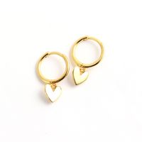 Korean New Simple Heart-shape Silver Earrings Wholesale main image 6