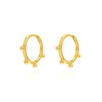 Fashion Geometric Circle Small Bead Alloy Earrings Wholesale sku image 1