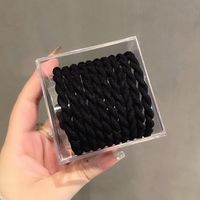 10 Twist Braids High Elasticity Durable Thick Rubber Band Korean Hair Rope Wholesale sku image 1