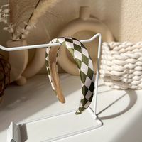 Retro Green Headband Korean Wide-brimmed Headband Autumn And Winter Headband sku image 1