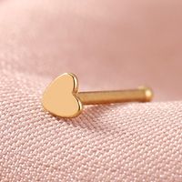 Stainless Steel Love Personality Nose Nails Nose Ring Piercing Jewelry Wholesale Lip Nails Eyebrow Nails sku image 2