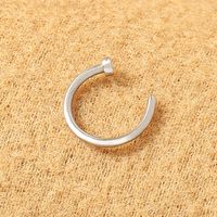 Fashion New Personality Exaggerated Stainless Steel False Nose Ring C-shaped Nose Nail Jewelry sku image 1